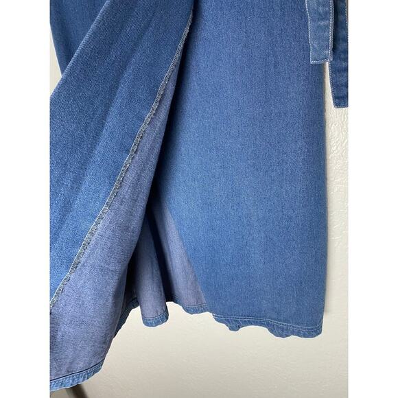 The Fifth Label Women's Infinity Skirt Classic Blue Denim Wrap Waist Stretch NWT - Picture 6 of 11